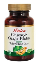 Balen Ginseng Ve Ginkgo Biloba Ginseng - Gingko Biloba Yetişkin Vitamin 120 Tablet