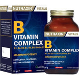 Nutraxin Vitamin B Complex Aromasız Yetişkin Vitamin 2x60 Tablet