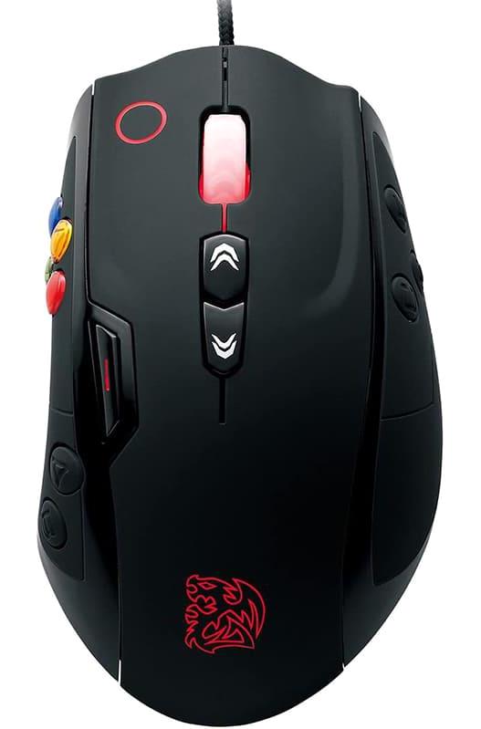 Thermaltake Volos RGB Ergonomik Makrolu Kablolu Siyah Optik Gaming Mouse