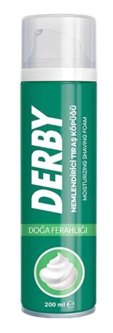 Derby Doğa Ferahlığı Seyahat Boyu Hassas Ciltler İçin Tıraş Köpüğü 200 ml