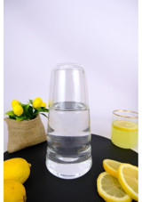 Digithome Cam 750 ml Kapaklı Sürahi Şeffaf