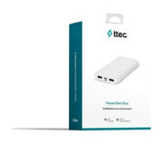 Ttec Powerslim Duo 10000 mAh Powerbank Beyaz