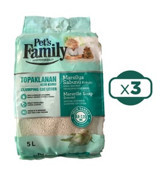 Pet's Family Topaklanan İnce Taneli Bentonit Kedi Kumu 3x5 lt