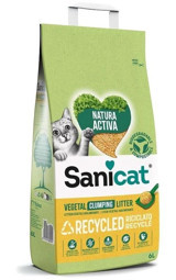 Sanicat Vegetal Clumping Topaklanan İnce Taneli Bentonit Kedi Kumu 10 lt