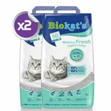 Biokat's Bianco Fresh Topaklanan Kalın Taneli Bentonit Kedi Kumu 2x10 lt