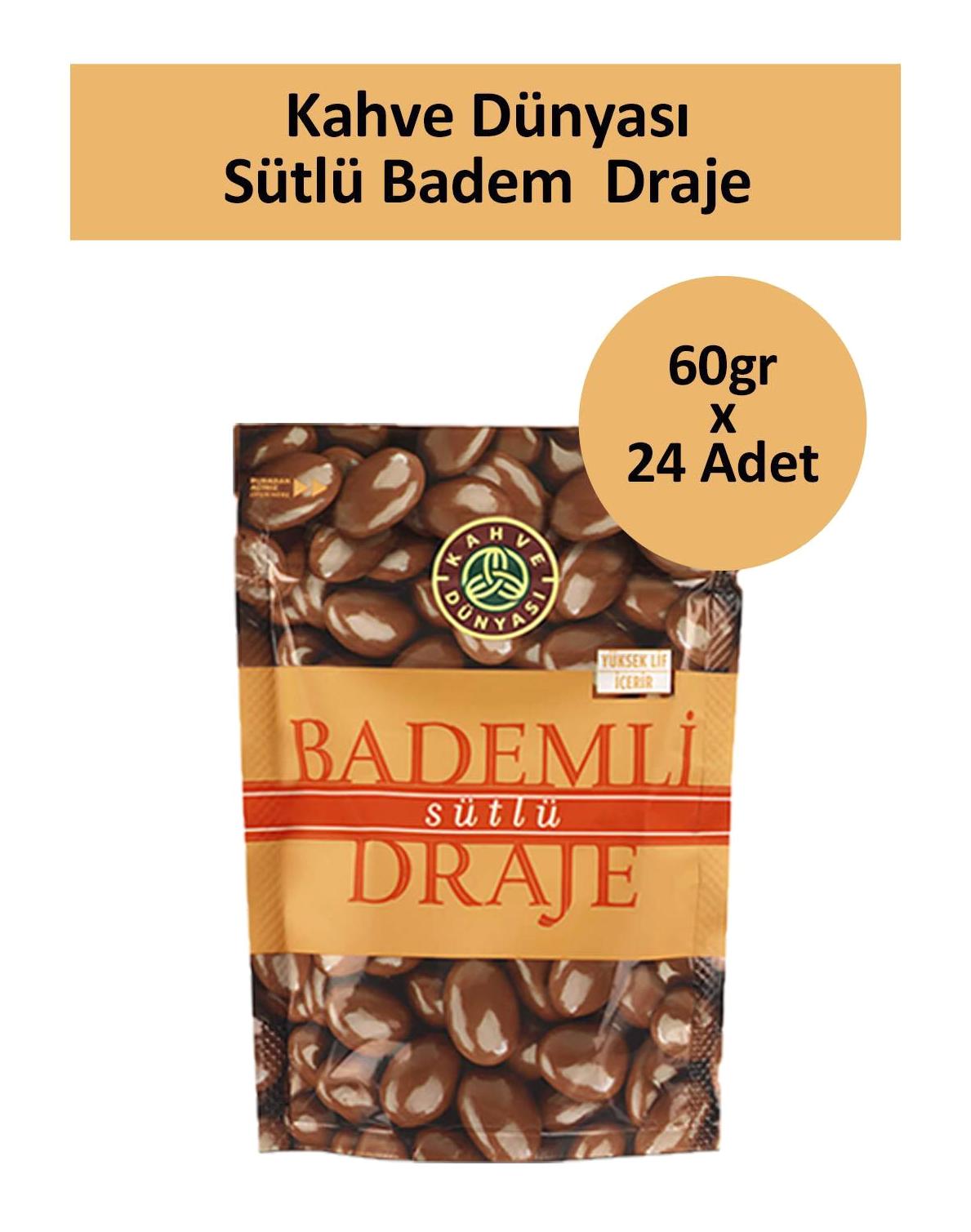 Kahve Dünyası Draje Bademli Çikolata 24x60 gr