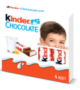 Kinder Sütlü Çikolata 4x50 gr
