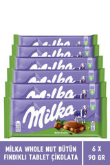 Milka Tablet Fındıklı Çikolata 6x90 gr