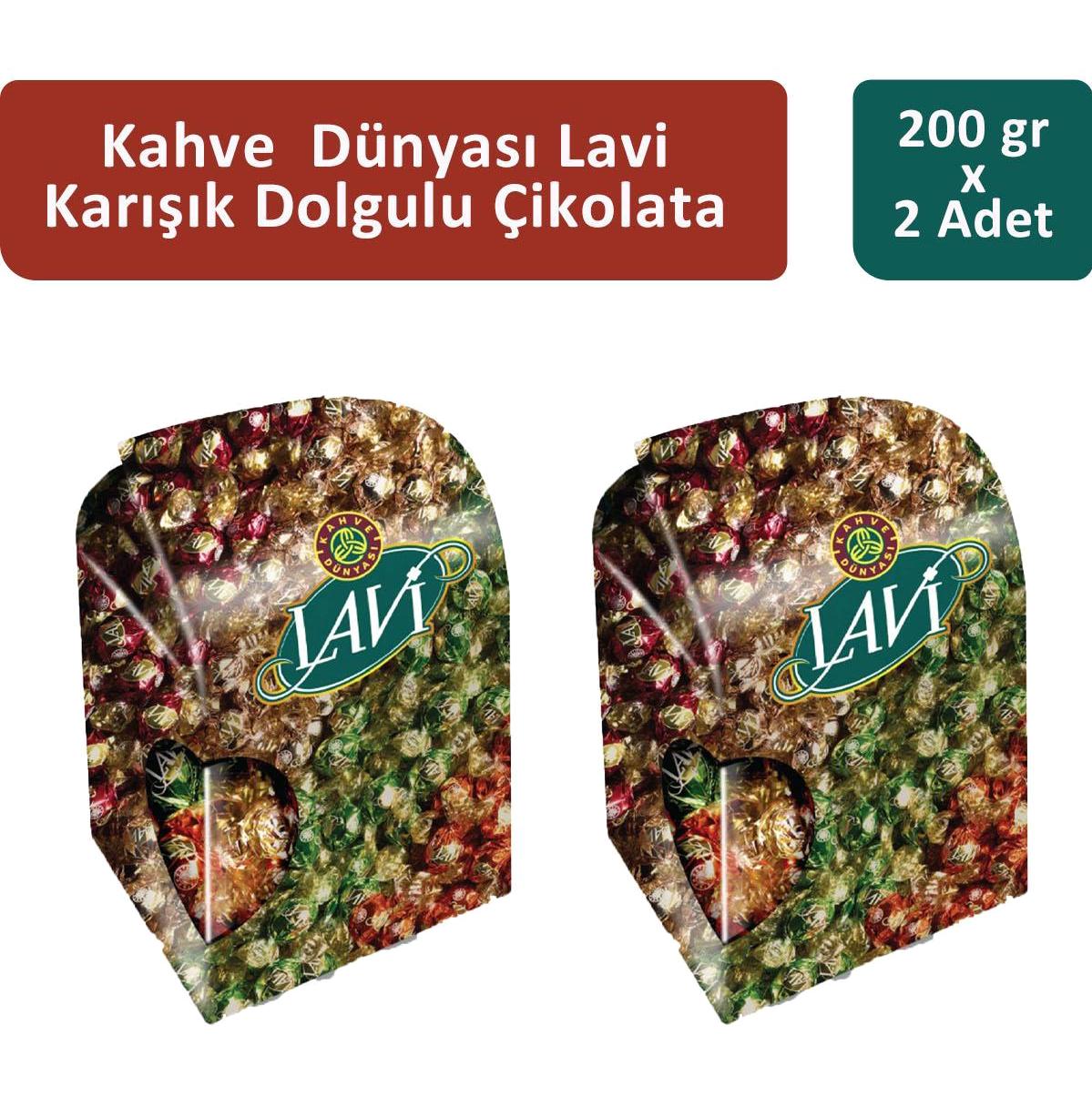 Kahve Dünyası Lavi Karışık Çikolata 2x200 gr