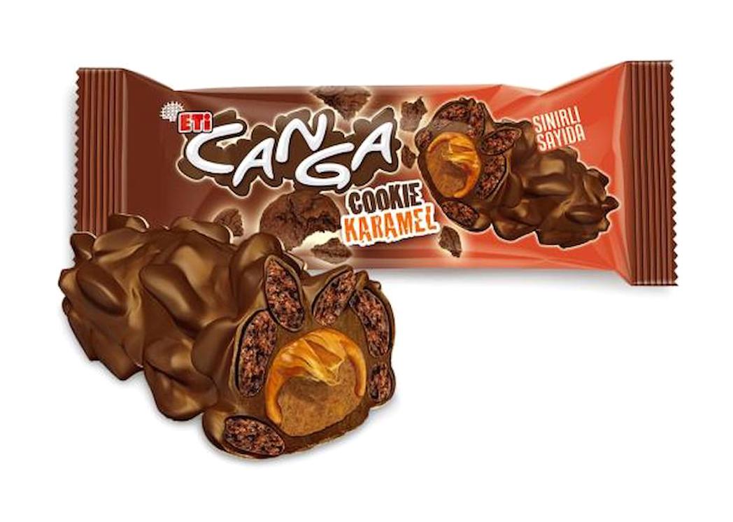 Eti Canga Cookie Karamelli Çikolata 24x45 gr