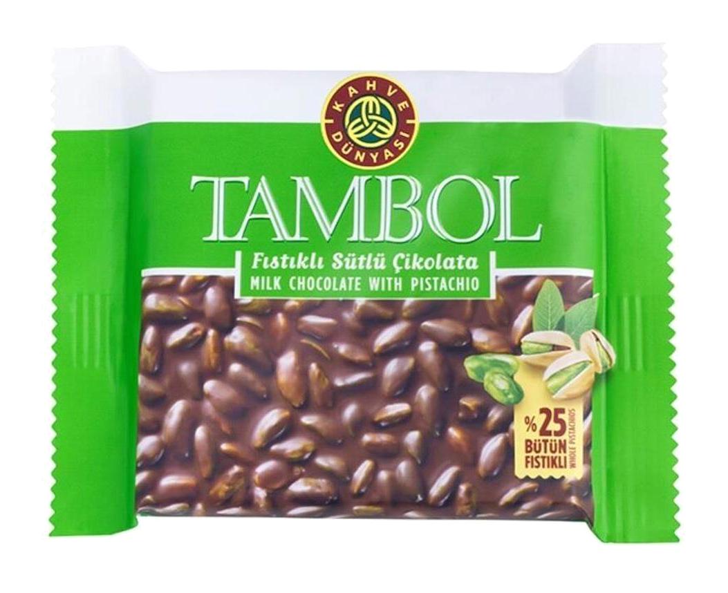 Kahve Dünyası Tambol Antep Fıstıklı Çikolata 77 gr