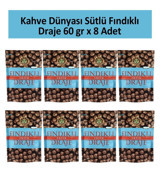 Kahve Dünyası Draje Fındıklı Sütlü Çikolata 8x60 gr