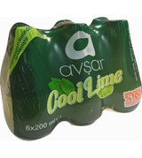 Avşar Cool Lime Limon Nane Soda 6'lı 200 ml