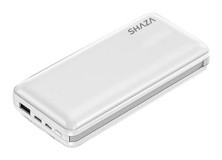 Shaza 4in1 Smart Chip 20000 mAh Powerbank Beyaz