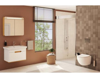 Vitra Shake A45807 Yağmurlama Sürgülü Mafsallı Masajlı Duş Seti