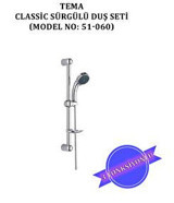 Tema 51060 Sürgülü Mafsallı Duş Seti