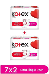 Kotex Ultra Single Organik Antialerjik Uzun 7'li Hijyenik Ped 2 Adet