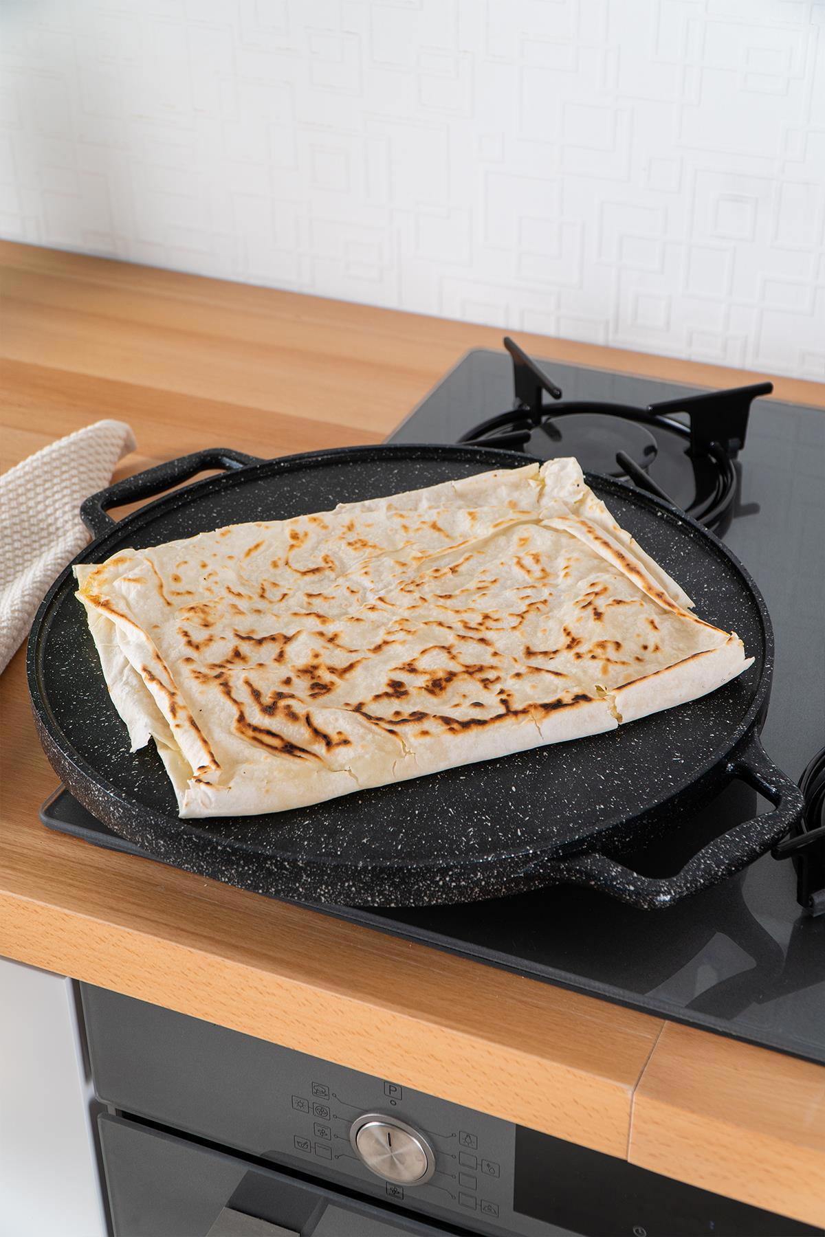 Acar Diamante Döküm 34 cm Tava Siyah