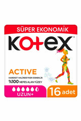 Kotex Organik Antialerjik İnce Uzun 16'lı Hijyenik Ped 1 Adet