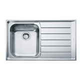 Franke Neptun Slimtop Nex 211 514 mm Damlalıklı Tezgah Üstü Tek Gözlü Dikdörtgen Sağ Paslanmaz Çelik Eviye Gri