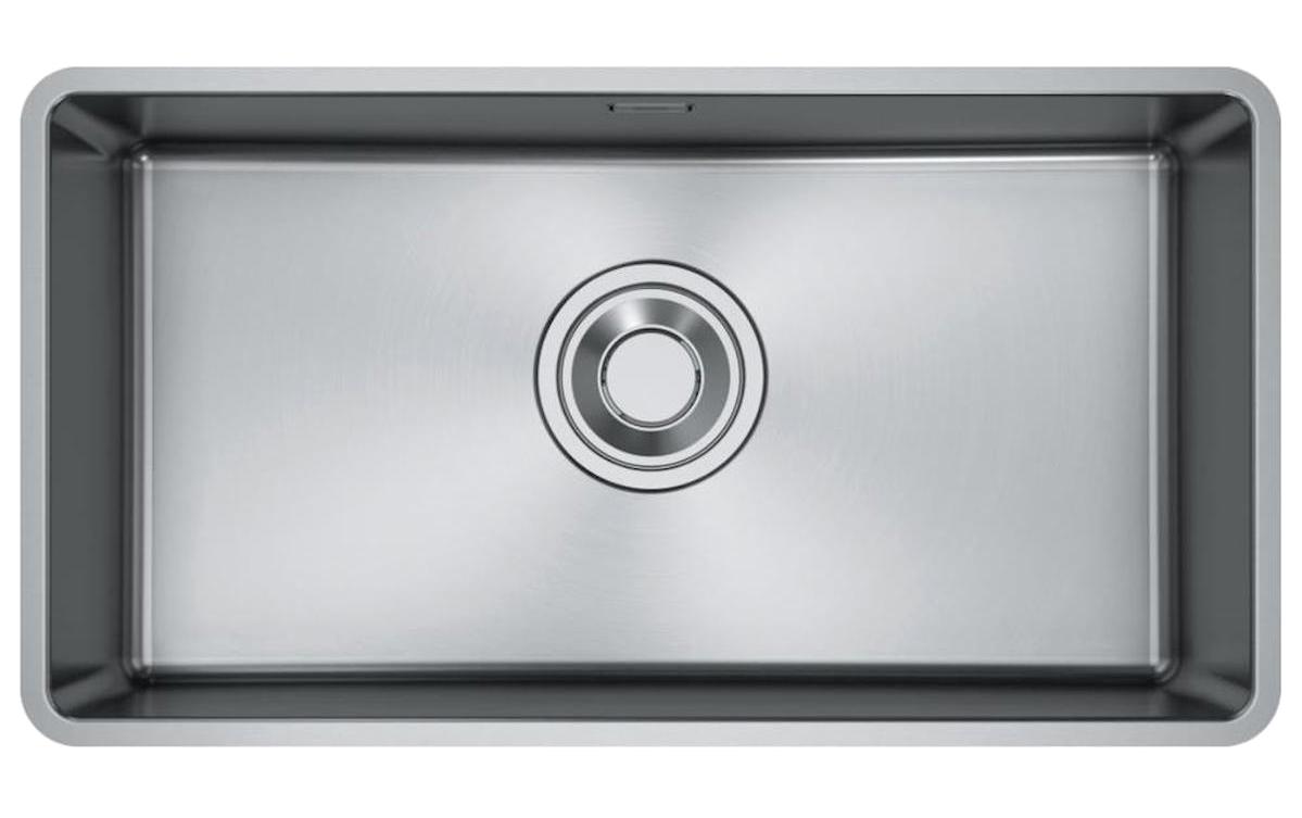 Franke Maris Quite MQX 110-82 464 mm Damlalıksız Tezgah Üstü Tek Gözlü Dikdörtgen Orta Paslanmaz Çelik Eviye Gri
