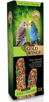 Gold Wings Premium Meyveli Muhabbet Kuşu Kraker Yemi 2'li