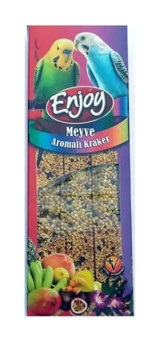 Enjoy Kabuklu Meyveli Vitaminli Muhabbet Kuşu Yemi 3x81 gr