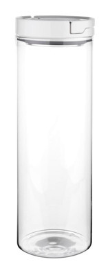 Klt 1 Parça Silindir - Yuvarlak Cam Saklama Kabı 950 ml