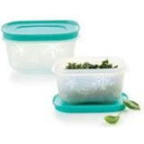 Tupperware Alaska 2 Parça Kare Plastik Saklama Kabı 2x170 ml