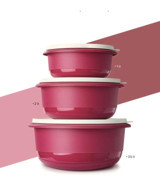 Tupperware Miksim 3 Parça Yuvarlak Plastik Saklama Kabı