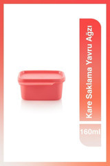 Tupperware 1 Parça Kare Plastik Saklama Kabı 160 ml