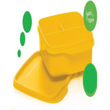 Tupperware 1 Parça Kare Plastik Bölmeli Saklama Kabı 500 ml