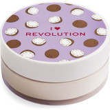 I Heart Revolution Loose Baking Coconut Tüm Ciltler İçin Yağsız İpeksi Kompakt Pudra Orta