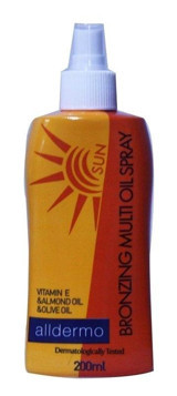 Alldermo E Vitaminli Vücut-Yüz İçin Bronzlaştırıcı Yağ 200 ml