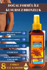 Last Touch Kusursuz Yoğun Havuç Yağı-Kakao Yağı 15 Faktör Vücut İçin Bronzlaştırıcı Yağ 150 ml