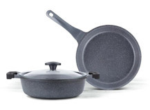 ThermoAd Graneu 3 Parça Granit Tencere Seti