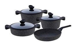 Falez Grand Touch 7 Parça Granit Tencere Seti
