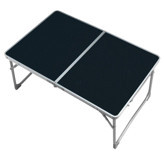 General Camp 60x40 cm Dikdörtgen Ahşap Ortadan Katlanır Kamp Masası Gri