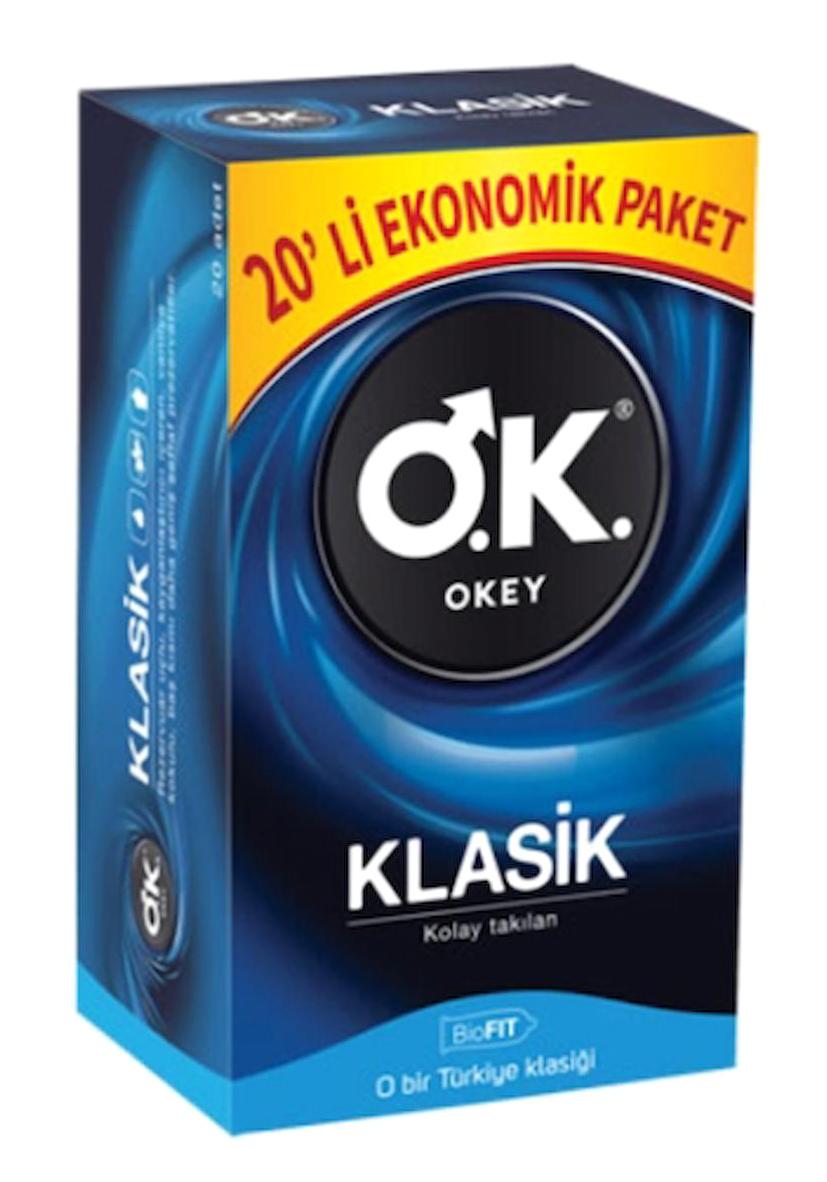 Okey Klasik Prezervatif 6x20'li