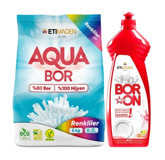 Boron Renkliler İçin 40 Yıkama Toz Deterjan 6 kg + Bulaşık Sabunu