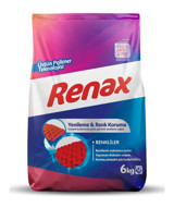 Renax Yenileme Renkliler İçin 48 Yıkama Toz Deterjan 6 kg