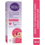 Sesu Hassas Ciltler İçin Koltuk Altı Bacak Genital Bölge Kadın Tüy Dökücü Krem 100 ml
