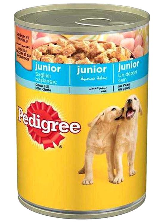 Pedigree Junior Tavuk Aromalı Jöleli Yavru Köpek Maması 400 gr Tekli