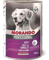 Morando Professional Pate Kuzu Etli Aromalı Parça Etli Yetişkin Köpek Maması 400 gr 24'lü