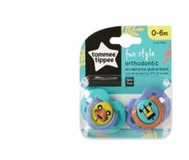 Tommee Tippee Fun Style 0-6 Ay Delikli Ortodontik Silikon Emzik Somon