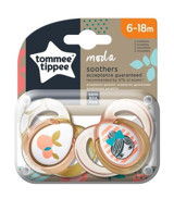 Tommee Tippee Ortodontik 6-18 Ay+ Delikli Ortodontik Silikon 2'li Emzik Lacivert