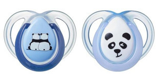 Tommee Tippee Anytime 0-6 Ay Delikli Ortodontik Kauçuk 2'li Emzik Mavi
