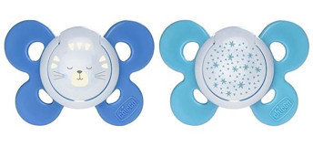 Chicco Physio Comfort 16-36 Ay Ortodontik Kiraz Uçlu Silikon 2'li Emzik Gold-Krem