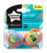 Tommee Tippee Fun Style 0-6 Ay Delikli Ortodontik Silikon Emzik Mavi
