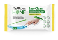 Mr. Wipes Easy Clean Limon Kokulu 40 Yaprak 2'li Paket Yüzey Temizleme Mendili